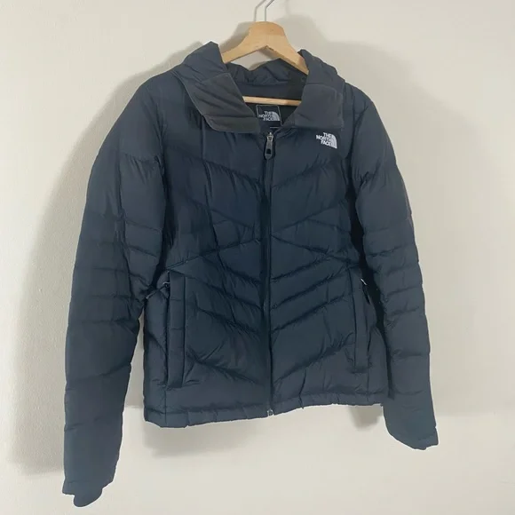 The North Face Down Filled Hooded Puffer Jacket Black - M - Picture 2 of 16